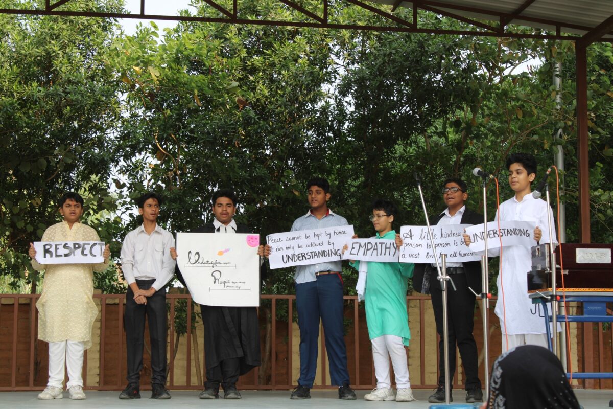 Class VIII B conducted a meaningful assembly''3