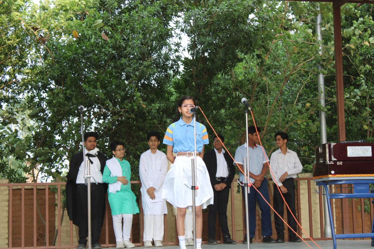 Class VIII B conducted a meaningful assembly''4