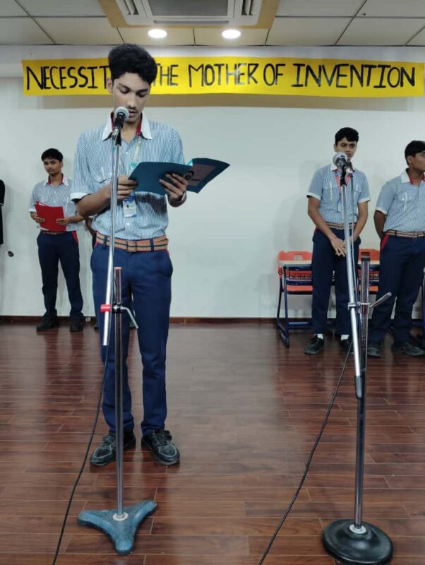 Morning Assembly by Class IX'10