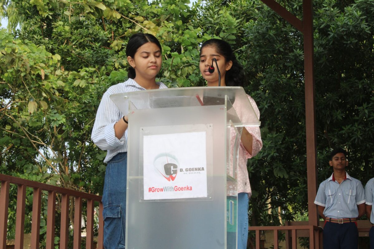 assembly was conducted by Class VIII-A at''13