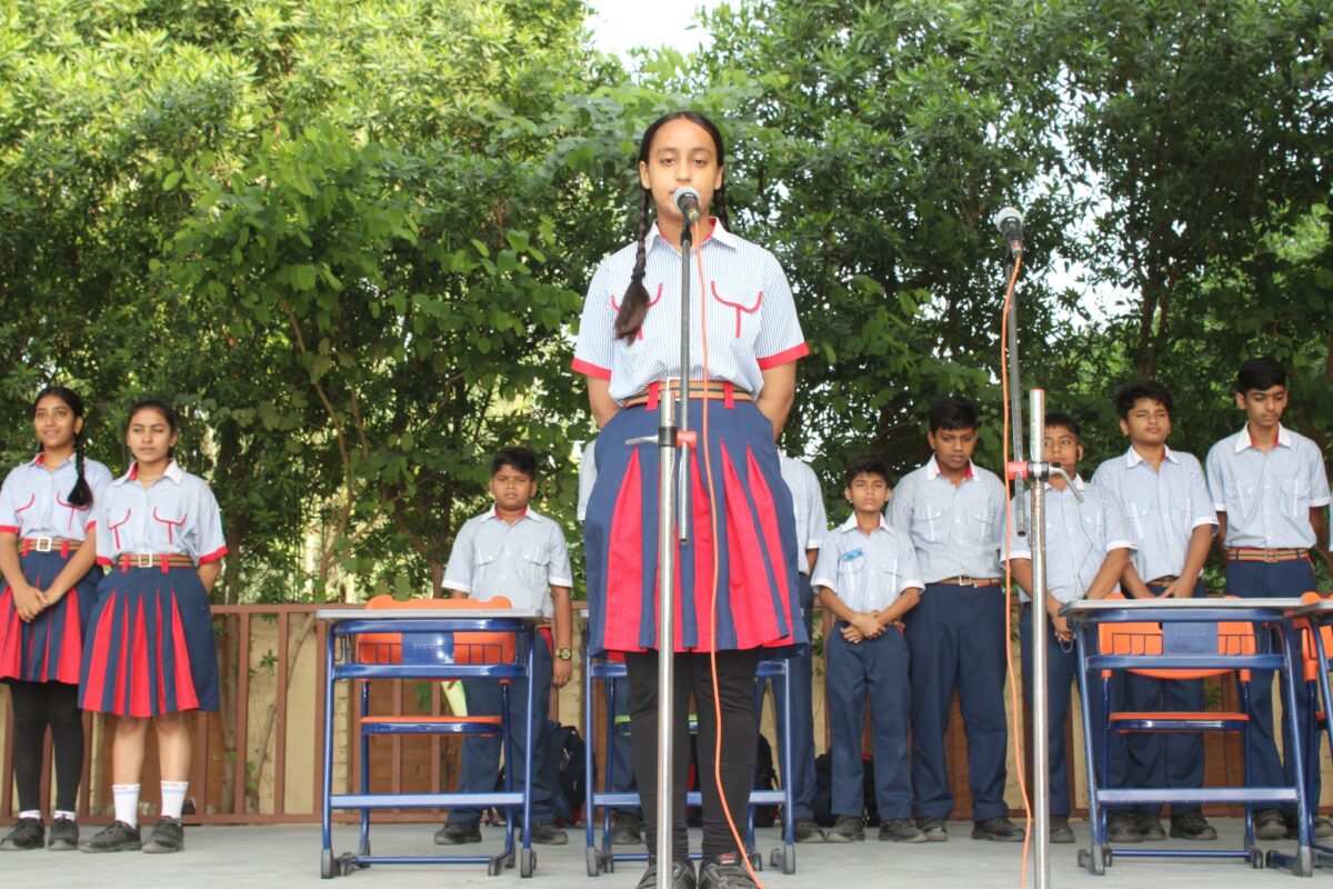 morning assembly, VII B,''13