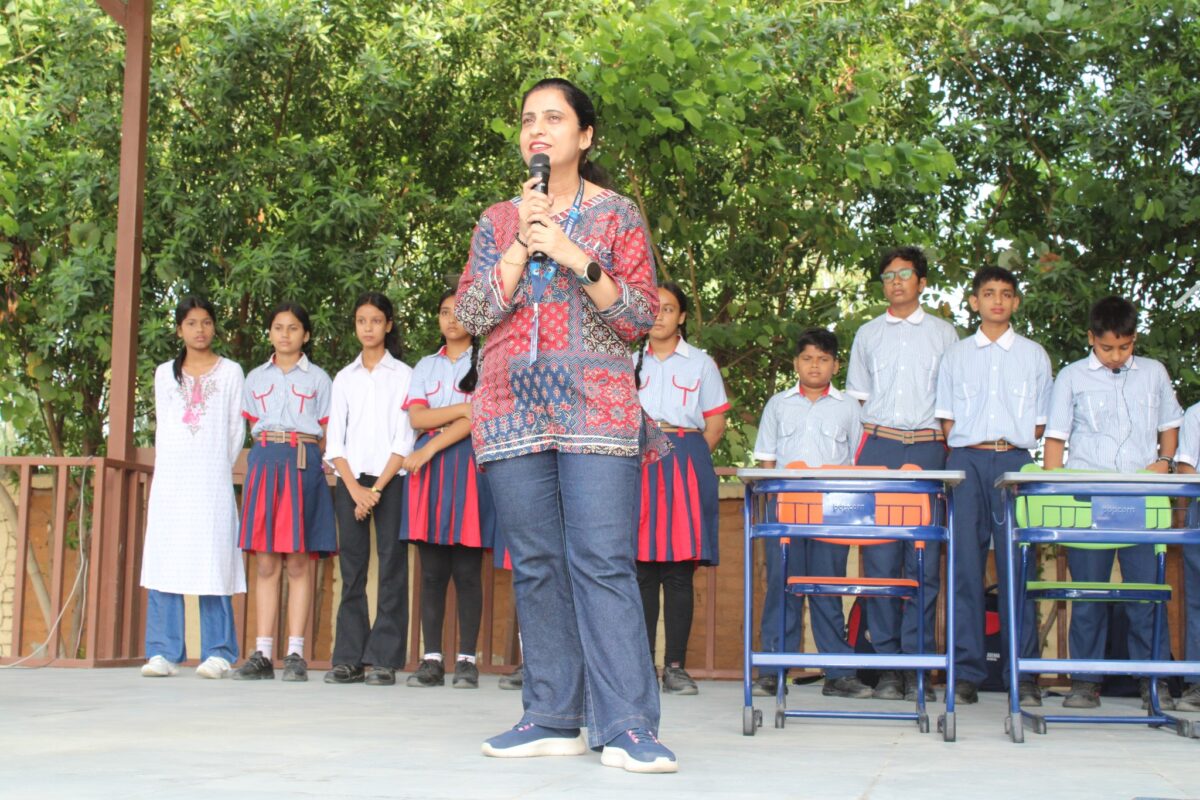 morning assembly, VII B,''15