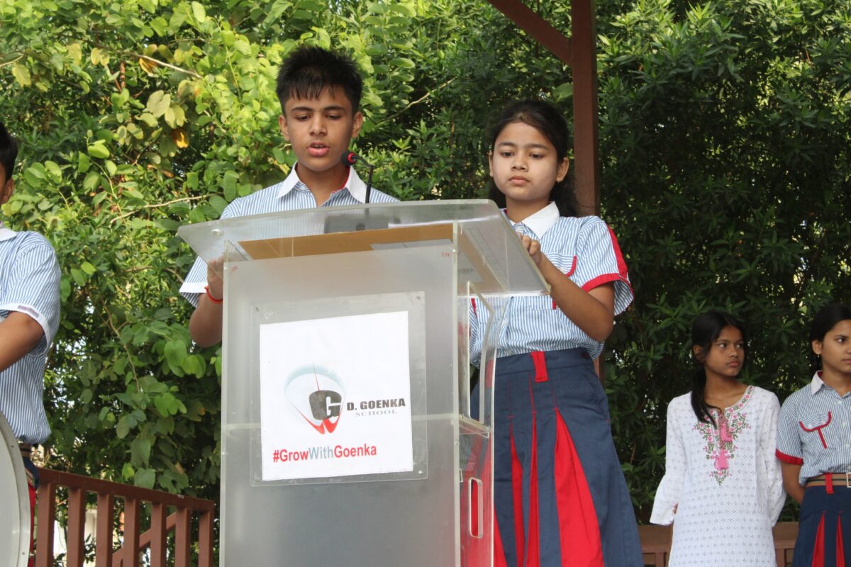 morning assembly, VII B,''2