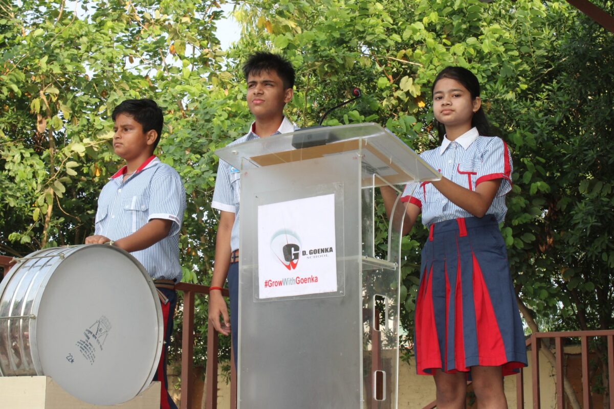 morning assembly, VII B,''9